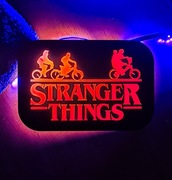 Stranger things podświetlany lightbox neon led