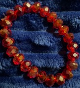 Bransoletka z koralików fasetowanych 