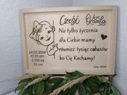 Grawerowane metryczka, kartki okolicznościowe  Wyjątkowy sposób na życzenia