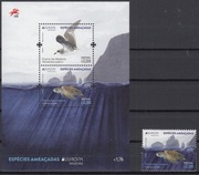 EUROPA CEPT - Madera 2021 , zagrożone gatunki, Mi 408 bl.75**