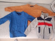 Tommy Hilfiger dwa sweterki+bluza 86/92