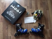 ROLKI ROBOT CHŁOPIEC ROZMIAR M(35-38)FIRMY MODI i KASK J.NOWE ŚWIECĄCE 
