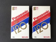 Kaseta Panasonic E-120 Super SP - NOWA, ZAFOLIOWANA - VHS video