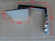 Deszczownica panelu natryskowego Deante Jaguar z ramieniem metal SPRAWNA