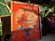 Obraz na płótnie Pomarańczowa Wyspa