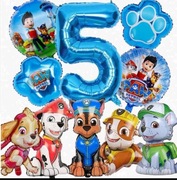 Zastaw dekoracji balony na 5 urodziny psi patrol