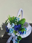 Stroik do koszyczka, gotowa dekoracja koszyczka