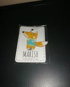 oryginalna broszka Lisek