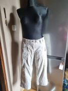 Beżowe spodnie 3/4 Promod rozm 42