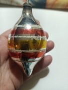 Bombka PRL stara kształtka na choinke 
