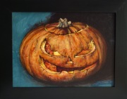 Obraz akrylowy "Latarnia z dyni"