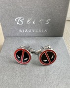 Spinki do mankietów Deadpool superbohater stal superhero