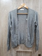 Szary sweterek rozpinany