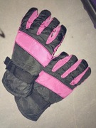 Czarno różowe rękawiczki L/XL