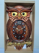 Zegar sowa.  Naścienny 