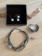 W. KRUK - BIŻUTERIA- komplet naszyjnik, kolczyki i bransoletka 