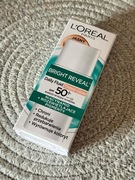 Loreal bright reveal daily fluid tinted glow ultralekki koloryzujący fluid 