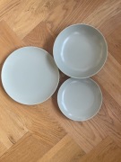 Serwis IKEA - zastawa oliwkowa