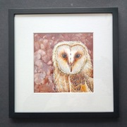 obraz akwarela "Sowa"