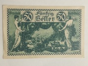Sprzedam banknot Austria Notgeld 50 Heller 1920r. Helfenberg  stan dobry