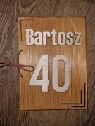 Wyjątkowa, drewniana kartka na okazję, urodziny