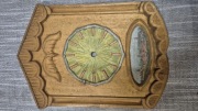 Drewniana rzeźbiona ręcznie "aplikacja- front do zegara