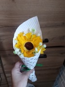 Słonecznik mydlany na dzień nauczyciela podziękowanie 