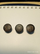 Komplet nitów do niemieckiego hełmu. Oryginał II WŚ.