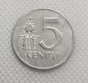 Litwa 5 centów, 1991 - Druga Republika (Litwa)