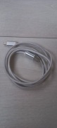 KABEL IPHONE USB ŁADOWARKA OPLOT Biały 1,5M
