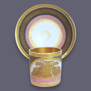 Filiżanka Cylindryczna Litron Empire Vieux Paris 1800-20 Napoleon 