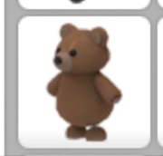 Adopt me pet brown bear