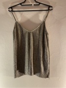 Srebrny top błyszczący Pull&Bear 36/S