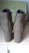 Botki zamszowe khaki NOWE 