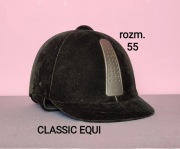 Kask jeździecki - rozmiar 55 - CLASSIC EQUI certyfikowany - czarny