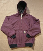 Carhartt Active Jacket Quilted Flannel Lined Made in USA XL Stan Idealny