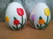 Pisanki ceramiczne 2szt 