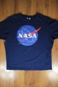 T-shirt Nasa r. XL granatowy kr rękaw bawełna 