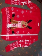 Zimowy, świąteczny sweter Reserved 140