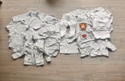 Zestaw/paka białych, uniwersalnych ciuchów na start dla niemowlaka 56/62