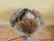 Czapka z naturalnego futra z lis