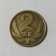 2 zł złote 1975 z obiegu 