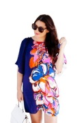 Anthropologie Maeve _floral_ 100% Silk_Shift Dress_rozmiar M