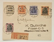 1919 Fi. 66-70 WYDANIE PRZEDRUKOWE DYREKCJI P I T POZNAŃ CAŁOŚĆ POCZTOWA