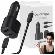 Ładowarka samochodowa Samsung 45 W + kabel USB-C