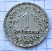 #3990 Niemcy - Rzesza 1 reichsmarka 1933 D 