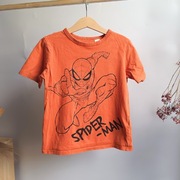 Koszulka H&M 122 128 Spiderman czerwona bawełniana krótki rękaw bluzka 