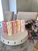 swieca sojowa rozne kolory wiosna wiosenne wys 10 cm