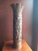 Zdobiona łuska mosiężna z I wojny światowej