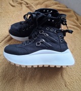 Sneakersy damskie na platformie z zamkami roz.35,5